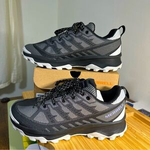 BRAND NEW- MERRELL Women's 6.5 Speed Eco Charcoal Orchid Breathable Hiking Shoe